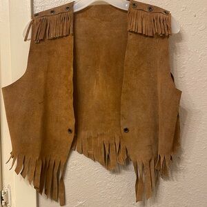 Tan Suede Vest